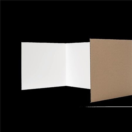 FLIPSIDE PRODUCTS Flipside Products 61848-24 18 x 48 in. White Corrugated Privacy Shield; Pack of 24 61848-24